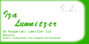 iza lumnitzer business card
